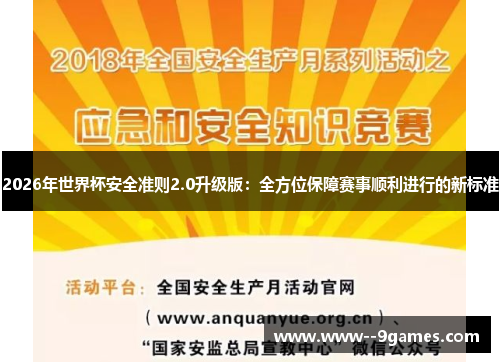 2026年世界杯安全准则2.0升级版:全方位保障赛事顺利进行的新标准 2026年世界杯安全准则2.0升级版:全方位保障赛事顺利进行的新标准